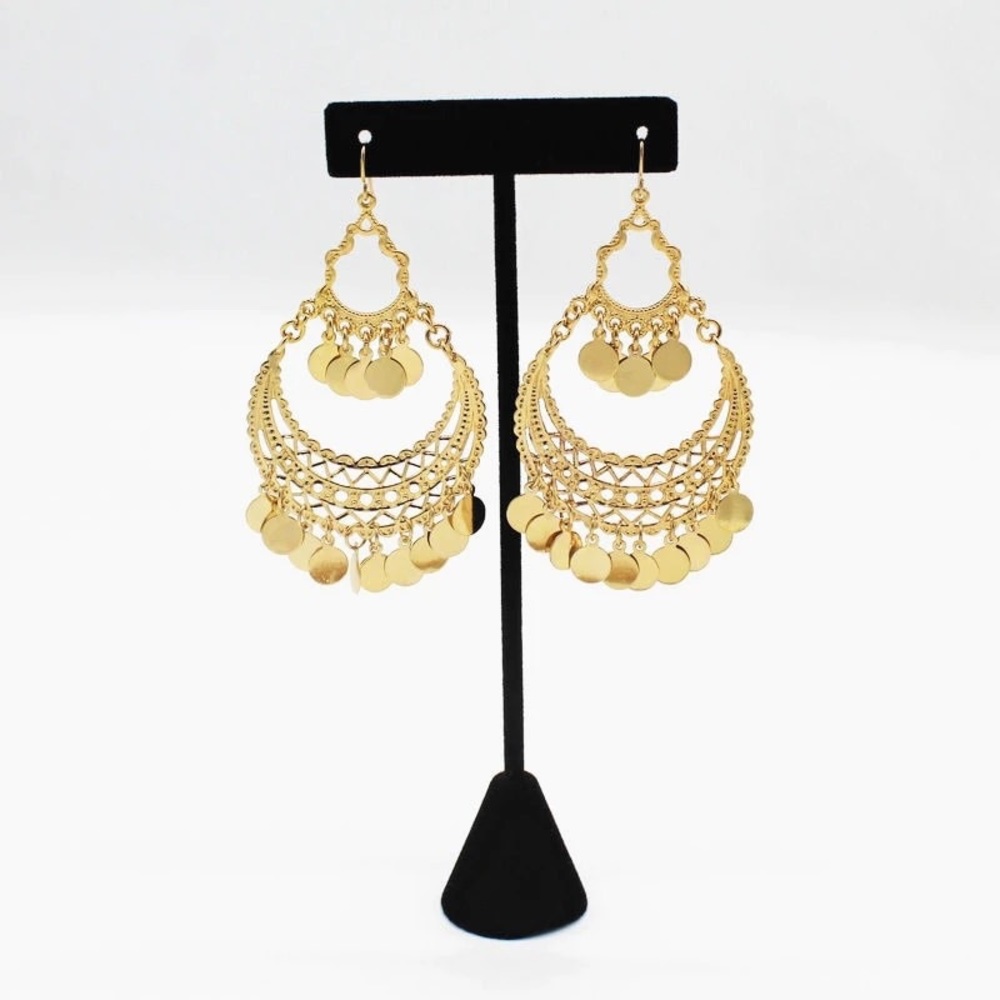Dangle Chandelier Earrings - Picture 2 of 3